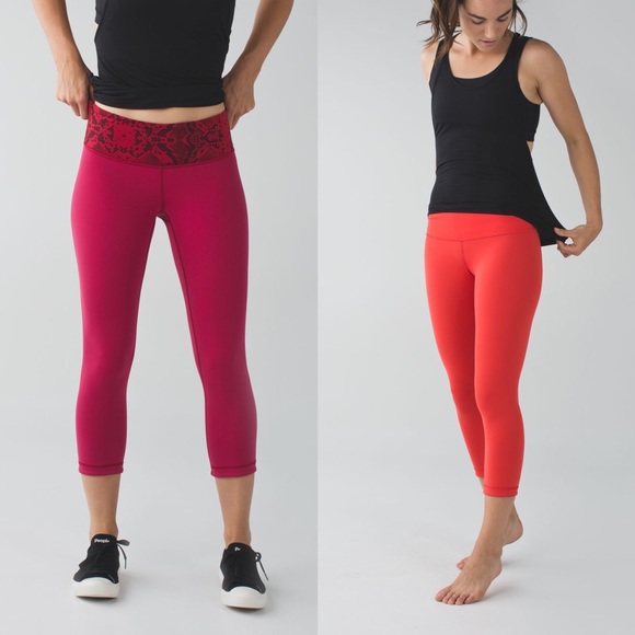 lululemon athletica Pants - LULULEMON Wunder Under Reversible Crop